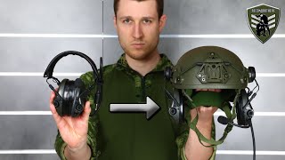 How to Mount a SORDIN Supreme Mil onto a Helmet [upl. by Hilton]