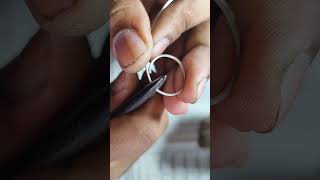 New Design Silver Ring Making shorts [upl. by Baalman]