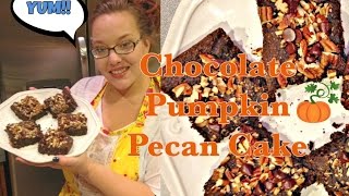 Cocolate Pumpkin Pecan cake grain free no sugar added [upl. by Rafat]