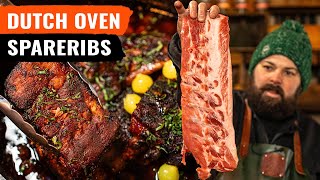 Low amp Slow spareribs uit de Dutch Oven Makkelijker wordt het niet [upl. by Jocelin]