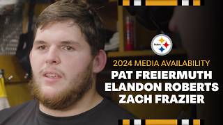 Pat Freiermuth Elandon Roberts Zach Frazier Media Availability Nov 6  Pittsburgh Steelers [upl. by Aronel]