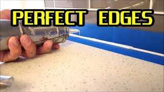 How to apply Silicone Caulking or Sealant and get perfect edges [upl. by Yllib695]