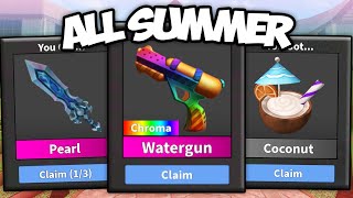 How to Get ALL Summer Items in Murder Mystery 2 [upl. by Naahsar392]