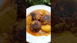 Kanchkolar Kofta bengalirecipe cooking foodlover kofta kanchkola vegetarianrecipes healthy [upl. by Rukna]