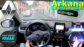 2023 Renault Arkana ETECH 145 Techno 143 PS COUNTRY ROAD POV DRIVE with Fuel Consumption [upl. by Enej]