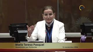 Asambleísta María Teresa Pasquel  Sesión 980 [upl. by Aicirt]