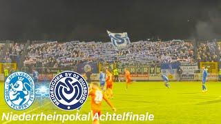 SSVg Velbert 02 vs MSV Duisburg  über 1500 MSV Fans bei zähem Kampf ums Viertelfinale [upl. by Novart336]