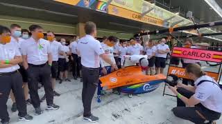 McLaren Says Goodbye to Carlos Sainz  F1 2020 Abu Dhabi [upl. by Eeleak]