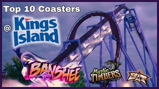 Top 10 Roller Coasters at Kings Island [upl. by Harbird167]