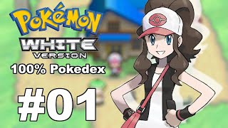 Pokemon White 100 Pokedex Walkthrough  Part 01 A Fresh Start [upl. by Ennazus]