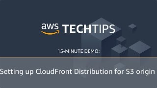 How to Set up an Amazon CloudFront Distribution for Your Amazon S3 Origin [upl. by Eiruam]