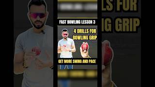 Lesson 3️⃣ 4 Bowling Drills to Improve Seam Position amp Swing  Fast Bowling Tips shorts cricket [upl. by Acinoj]