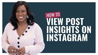 How to View Post Insights on Instagram Instagram Insights Tutorial [upl. by Erised407]