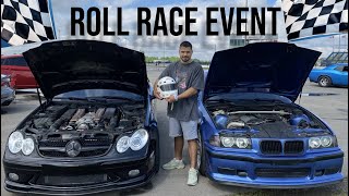 Roll Race Event  რბოლები დრაგზე CLK55 vs Everyone [upl. by Asek159]