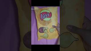 Lays blind bag 🥠🥔🫠 blindbagpaper blindbagunboxing howtomakeblindbag unboxing lays [upl. by Millur]