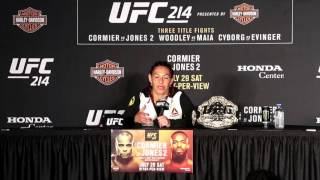 Cris Cyborg UFC 214 postfight press conference [upl. by Nev24]