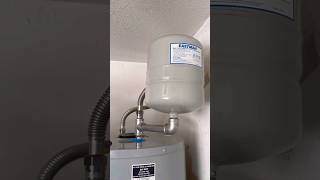 Installing a thermal expansion tank above a new water heater shorts restoration [upl. by Paulo]