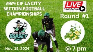 1 Narbonne vs 8 Dorsey 2024 CIF LA City Section Football Playoff Game [upl. by Eiro950]