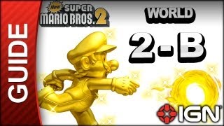 New Super Mario Bros 2  Star Coin Guide  World 2B  Walkthrough [upl. by Esertak]