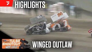 55Lap Winged Outlaw AMain  2024 Tulsa Shootout [upl. by Elumas106]