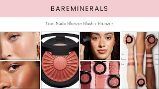 BAREMINERALS Gen Nude Blonzer Blush  Bronzer New Makeup Release [upl. by Ailaht944]