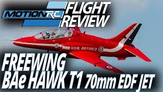 Freewing BAe Hawk T1 70mm EDF Jet  Flight Review  MotionRC [upl. by Paulita]