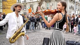 WELCOME to ITALY 🇮🇹 L italiano  Daniele Vitale amp Karolina Protsenko  Violin amp Sax Cover [upl. by Donaghue]