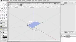 Vectorworks 2014 3D Schnittflächen [upl. by Idnahc552]