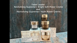 Estee Lauder Revitalizing Supreme Bright Soft Power Creme and evitalizing Supreme Youth Power Crem [upl. by Risay]