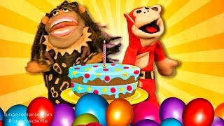 Canción de Cumpleaños Con El Mono Sílabo y Nícola Cavernícola  Videos para niños [upl. by Knudson803]