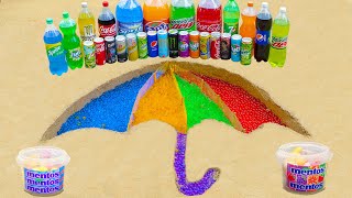 Satisfying Video l How To Make Rainbow Umbrella in SQUID GAME with Orbeez Mentos vs Big Coca Cola [upl. by Teufert477]