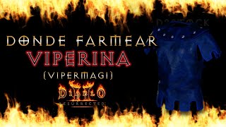 ¿DONDE FARMEAR quotLA VIPERquot FACILMENTE VIPERMAGI  DIABLO 2 Resurrected [upl. by Nomihs]