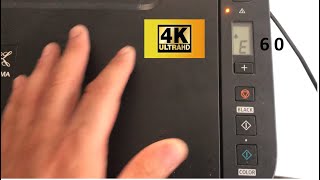 how to fix canon pixma error Canon PIXMA E60 error 4K [upl. by Amzu]