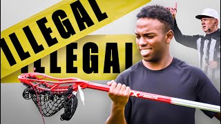 I Made quotIllegalquot Lacrosse Sticks [upl. by Porty288]