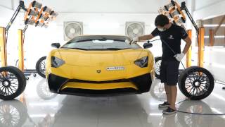 AVENTADOR SV GOT FULL DETAILING SERVICE WITH TOP CERAMIC COATING BRAND [upl. by Suedama11]