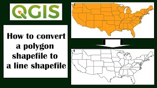 How to convert a polygon shapefile to line shapefile [upl. by Noe]