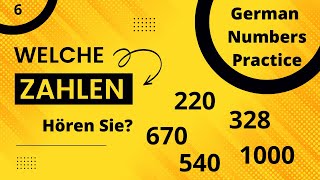 A1 Übung 6 Welche Zahlen hören Sie  Which number you listen [upl. by Yvi]