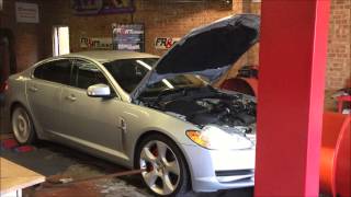 Jaguar XF 42 SV8 Supercharged Remap Tuning Dyno frrtuning [upl. by Anabahs]