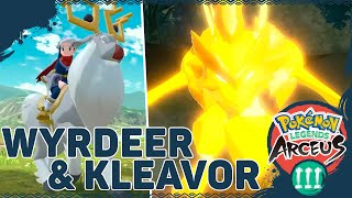 COMO CONSEGUIR MONTARIA DO WYRDEER E DERROTAR FRENZIED KLEAVOR Gampelay Pokémon Legends Arceus PTBR [upl. by Nahtanha]