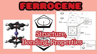 Ferrocene Mettalocene Strucure Bonding Propertes and Synthesis MO diagram of ferroceneMolecula [upl. by Leesen543]