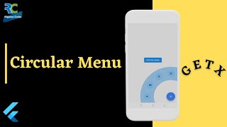 Animated Circular Menu in Flutter using GetX  Flutter  GetX [upl. by Khosrow]