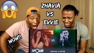 Zhavia vs Evvie THE BATTLE OF THE SEASON  Finale  The Four REACTION [upl. by Ybab861]