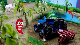 Diy mini tractor making agriculture cultivator for Chilli Farming  Science Project 1Small Creator [upl. by Andreas188]