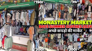 Monastery Market Delhi🔥 Boys Latest Summer Collection 2024  Kashmere Gate Monastery Market [upl. by Gavrilla]