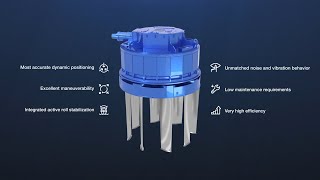 The first electric Voith Schneider Propeller eVSP with eight blades [upl. by Leavelle84]