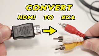 HDMI to RCA  How to Convert [upl. by Amorita]