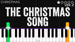 The Christmas Song Chestnuts Roasting On An Open Fire  EASY Piano Tutorial [upl. by Sadoc]