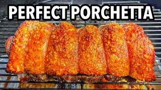 Porchetta Recipe Cooked in the Weber Kettle [upl. by Nuy]