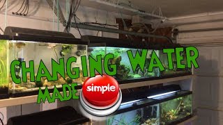 Aquarium Water Change  Fast and Easy HOW TO [upl. by Natalya]