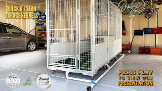 K9 Kennel Store Quick n Clean Garage Kennel System [upl. by Latia]